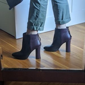 CABI Bisset Two Tone Leather Bootie 10